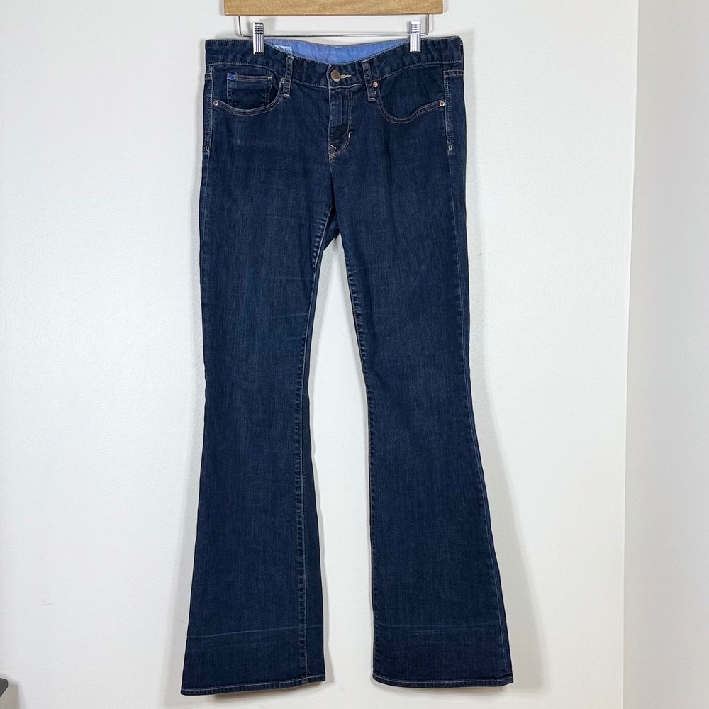 Gap 1969 Womens Jeans 31 12L Curvy Bootcut Dark Wash Y2K Low Rise Stretch Tall